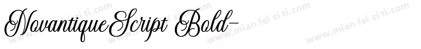 NovantiqueScript Bold字体转换